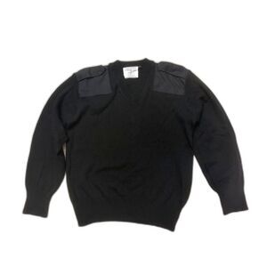 Flying Cross Men's Wool Blend Commando Officer Military Sweater‎ Black XL